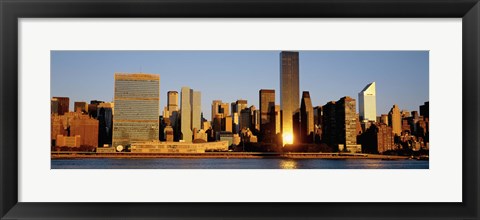 Framed Skyline, Manhattan, New York State, USA Print