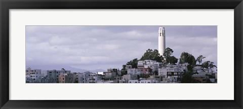 Framed Coit Tower On Telegraph Hill, San Francisco, California, USA Print