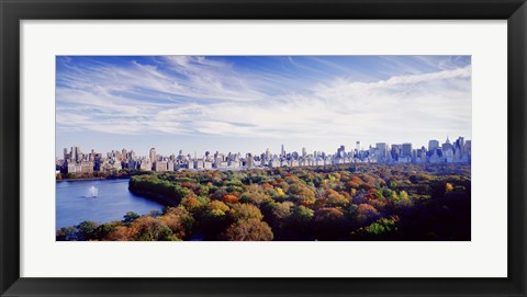 Framed Manhattan from Central Park, New York City Print