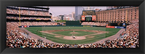 Framed High angle view of a baseball field, Baltimore, Maryland Print