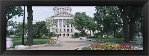 Framed State Capital Building, Madison, Wisconsin, USA Print