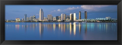 Framed San Diego from the Water Print