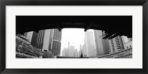 Framed Low angle view of buildings, Chicago, Illinois, USA Print