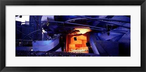 Framed USA, Illinois, Chicago, Millennium Park, Pritzker Pavilion Print