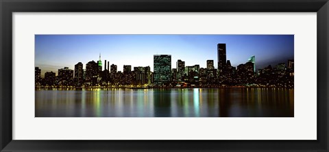 Framed Skyscrapers In A City, NYC, New York City, New York State, USA Print