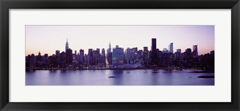 Framed USA, New York State, New York City, Skyscrapers in a city Print