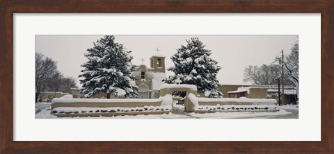 Framed Facade of a church, San Francisco de Asis Church, Ranchos de Taos, Taos, New Mexico, USA Print