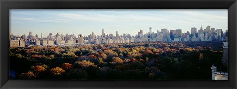 Framed View Over Central Park, Manhattan, NYC, New York City, New York State, USA Print