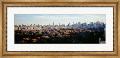 Framed View Over Central Park, Manhattan, NYC, New York City, New York State, USA Print