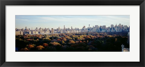 Framed View Over Central Park, Manhattan, NYC, New York City, New York State, USA Print