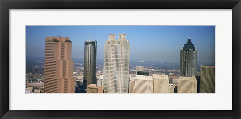 Framed Skyscrapers in a city, Atlanta, Georgia, USA Print