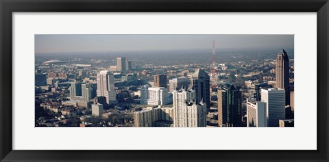 Framed High angle view of Atlanta, Georgia, USA Print