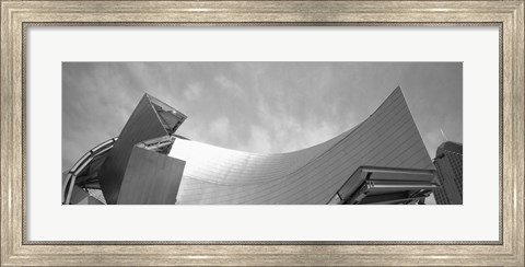 Framed Low Angle View Of A Building, Millennium Park, Chicago, Illinois, USA Print