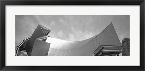 Framed Low Angle View Of A Building, Millennium Park, Chicago, Illinois, USA Print