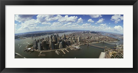 Framed Aerial View of New York City Print