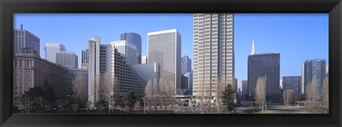 Framed San Francisco Skyscrapers Print