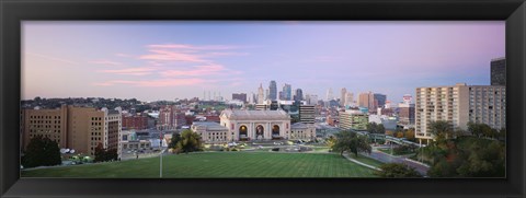 Framed High Angle View Of A City, Kansas City, Missouri, USA Print