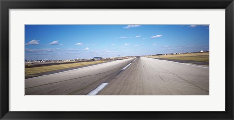 Framed Runway at an airport, Philadelphia Airport Print