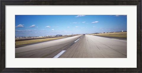 Framed Runway at an airport, Philadelphia Airport Print