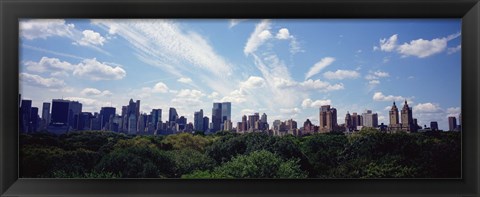 Framed Skyscrapers In A City, Manhattan, NYC, New York City, New York State, USA Print