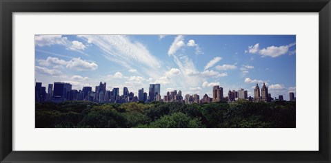 Framed Skyscrapers In A City, Manhattan, NYC, New York City, New York State, USA Print