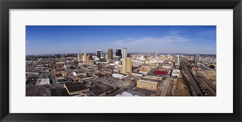 Framed Aerial view of a city, Birmingham, Alabama, USA Print