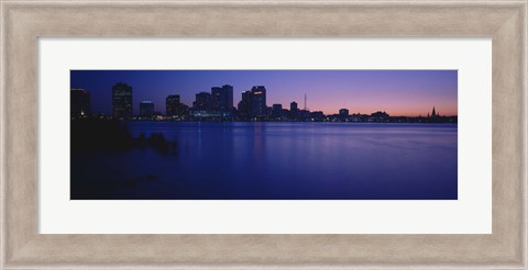 Framed Buildings at the waterfront, New Orleans, Louisiana, USA Print