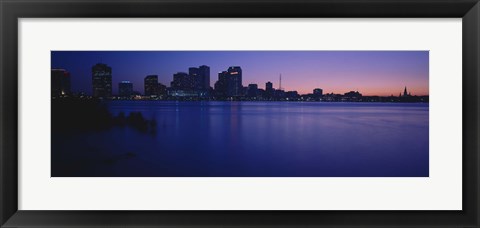 Framed Buildings at the waterfront, New Orleans, Louisiana, USA Print