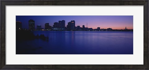 Framed Buildings at the waterfront, New Orleans, Louisiana, USA Print
