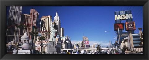 Framed Buildings in a city, The Strip, Las Vegas, Nevada, USA Print