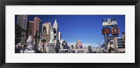 Framed Buildings in a city, The Strip, Las Vegas, Nevada, USA Print