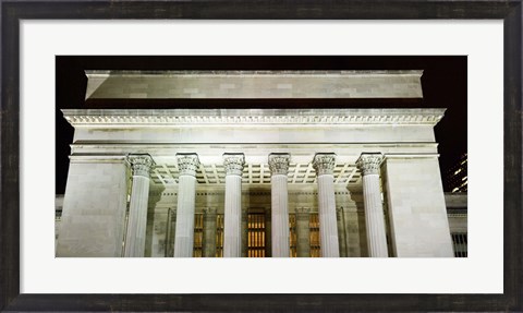 Framed Low angle view of a building, 30th Street Station, Schuylkill River, Philadelphia, Pennsylvania, USA Print