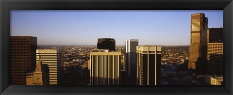 Framed Skyscrapers in a city, Denver, Colorado, USA Print