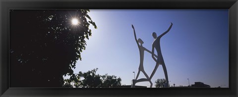 Framed Low angle view of sculptures, Colorado Convention Center, Denver, Colorado, USA Print