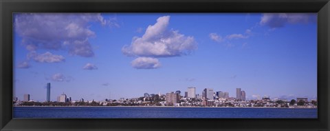 Framed City at the waterfront, Boston, Massachusetts, USA Print