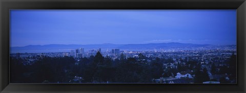 Framed High angle view of buildings in a city, Oakland, California, USA Print