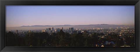 Framed High angle view of a cityscape, Oakland, California, USA Print