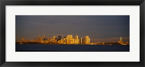 Framed New York and Statue of Liberty Print