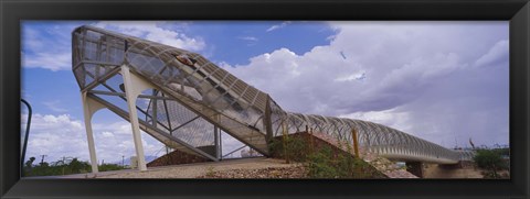 Framed Pedestrian bridge over a river, Snake Bridge, Tucson, Arizona, USA Print