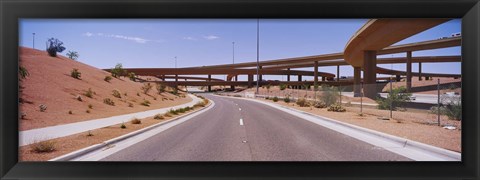 Framed Road passing through a landscape, Phoenix, Arizona, USA Print