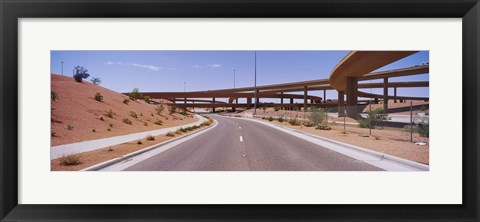 Framed Road passing through a landscape, Phoenix, Arizona, USA Print