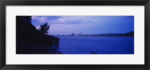 Framed City at the waterfront, Mississippi River, Memphis, Shelby County, Tennessee, USA Print