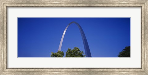 Framed Gateway Arch against a blue sky, St. Louis, Missouri Print