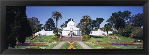 Framed Facade of a building, Conservatory of Flowers, Golden Gate Park, San Francisco, California, USA Print