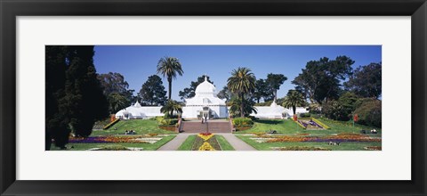 Framed Facade of a building, Conservatory of Flowers, Golden Gate Park, San Francisco, California, USA Print