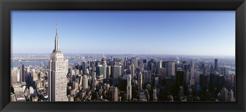 Framed Empire State Building, Manhattan, New York City, New York State, USA Print