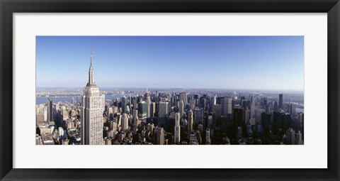 Framed Empire State Building, Manhattan, New York City, New York State, USA Print