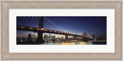 Framed Manhattan Bridge, New York City Print