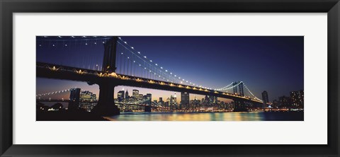 Framed Manhattan Bridge, New York City Print