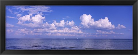 Framed Clouds over the sea, Tampa Bay, Gulf Of Mexico, Anna Maria Island, Manatee County, Florida Print